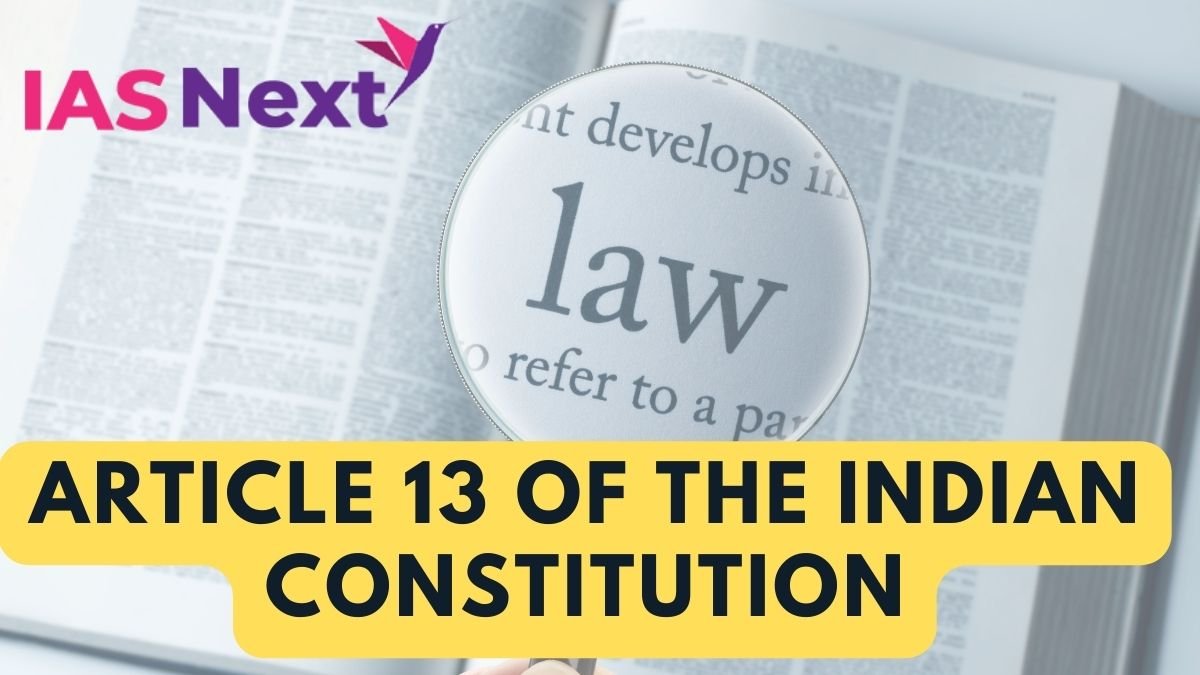 Article 13 expressly lays down the supremacy of the Fundamental Rights over any other law if there is any inconsistency between the two. It prevents the legislature from making any law in contravention of Part III of the Constitution i.e., the Fundamental Rights.
