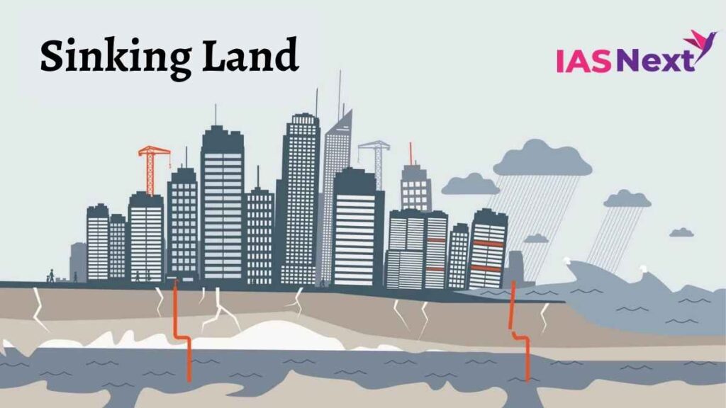 Groundwater exploitation and sinking land