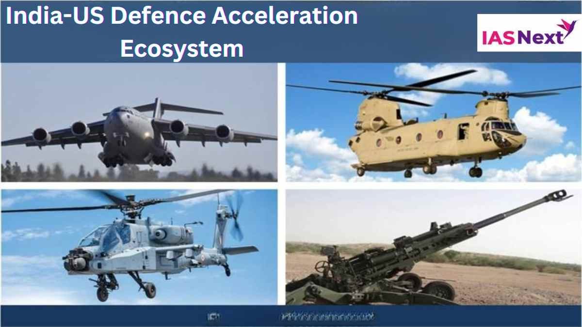 The US Department of Defence (DoD) and the Ministry of Defense launched the India-US Defense Acceleration Ecosystem (INDUS-X).