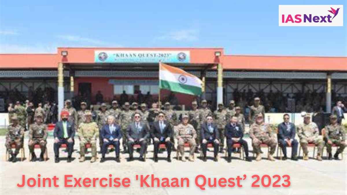 Indian Army contingent participates in Multinational Joint Exercise Ex Khaan Quest 2023' in Mongolia which is scheduled to be held from June 19.
