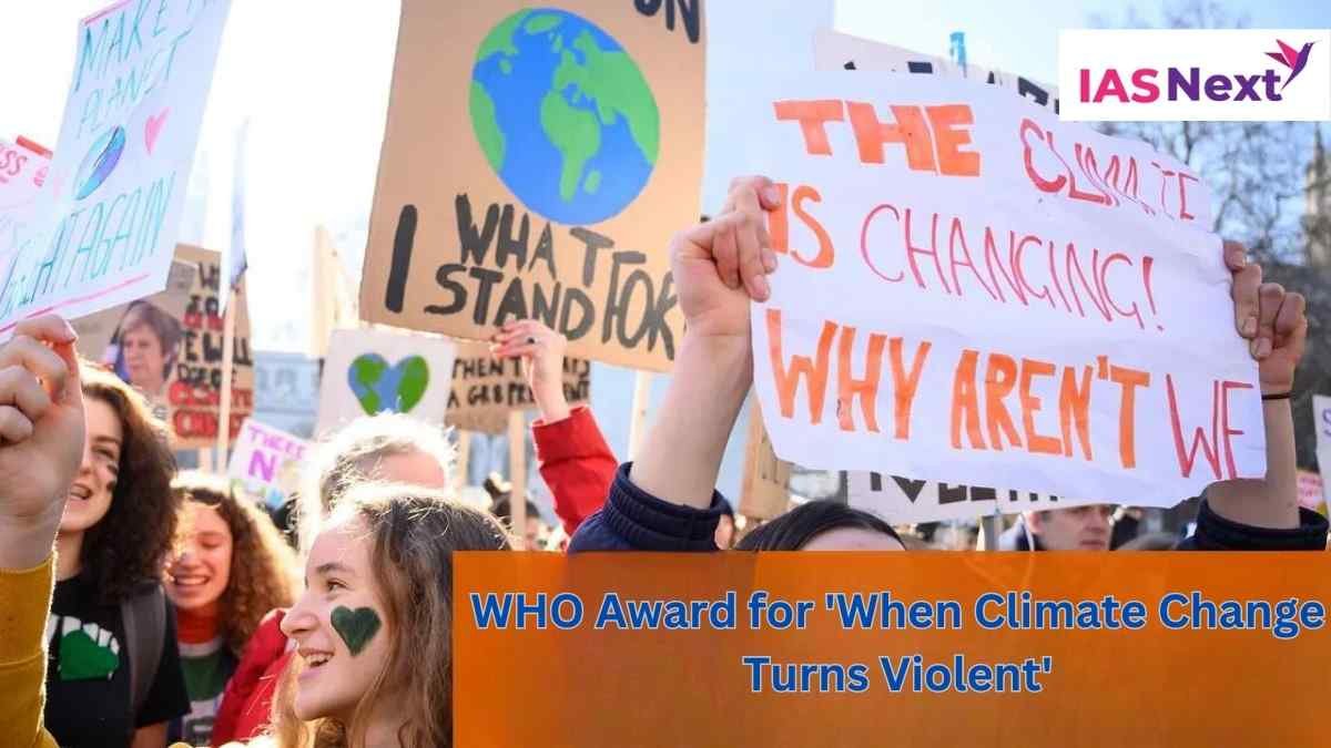A documentary titled ‘When Climate Change Turns Violent has won a special prize in the ‘Health for All’ category.