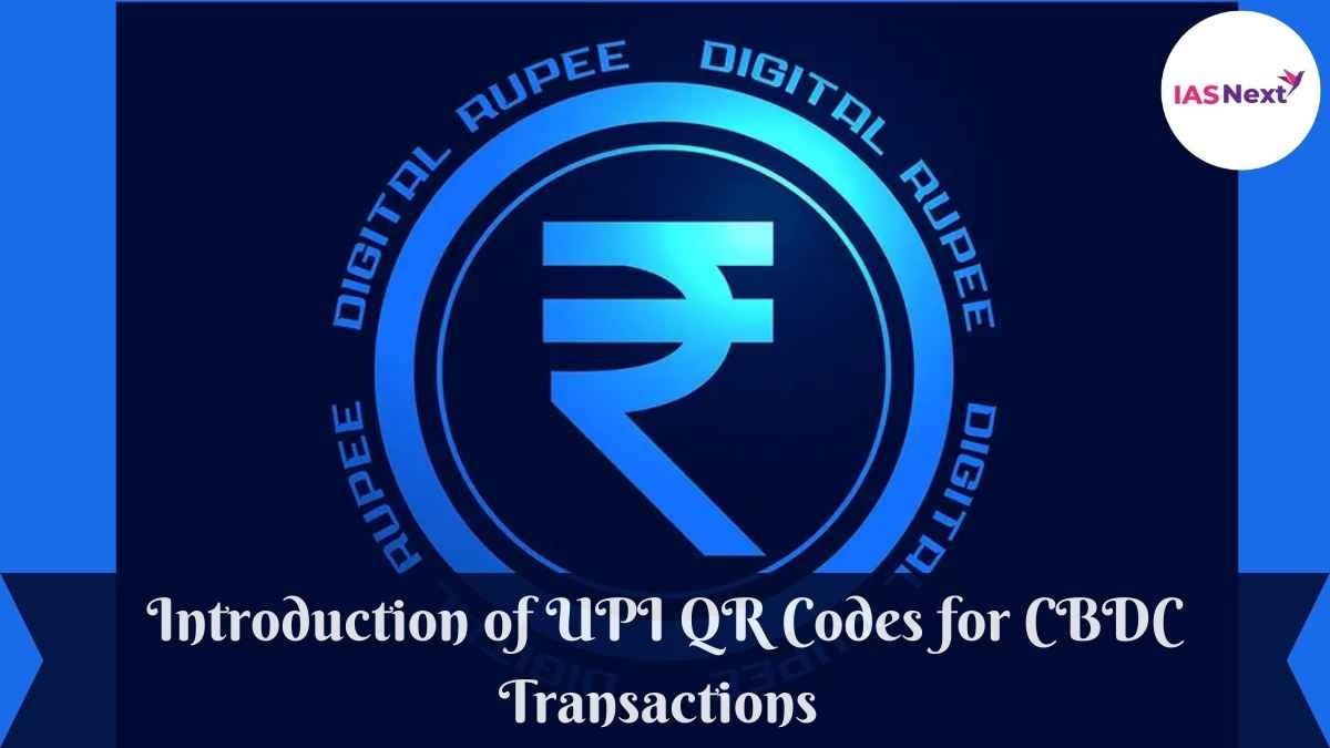 Introduction Of Upi Qr Codes For Cbdc Transactions 4410