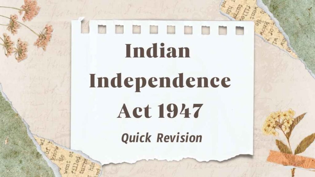 Indian Independence Act 1947 2485