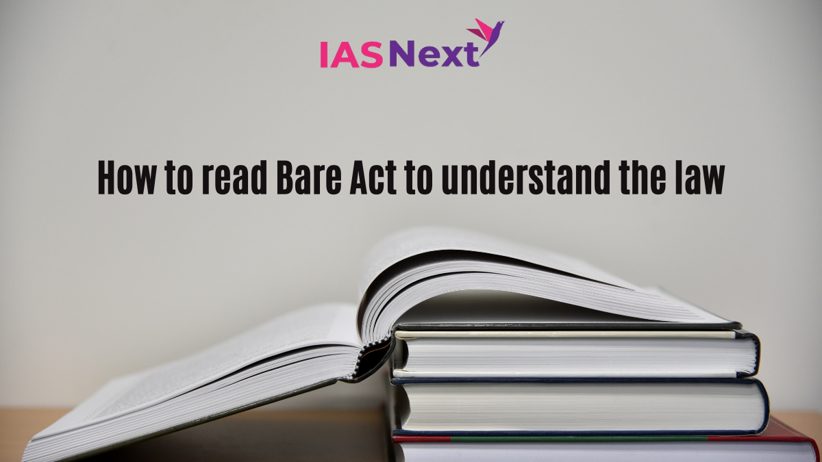 How to read Bare Act